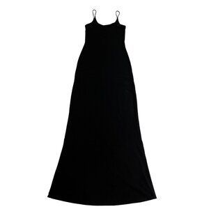 Meshki Maxi Slip Dress in Black